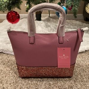 Kate Spade Glitter satchel NWT
